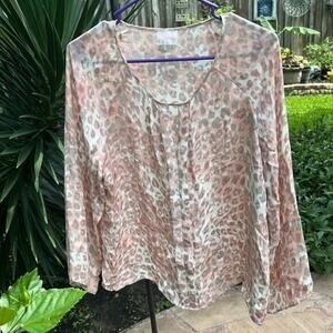 ▶️ Parker ◀️ Silk Animal Print Blouse